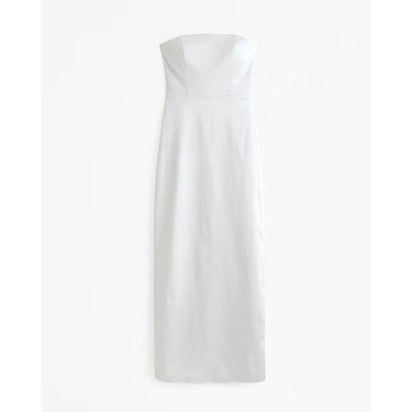 Abercrombie & Fitch Dresses & Skirts - Abercrombie & Fitch Strapless Skimming Linen-Blend Maxi Dress - S Petite